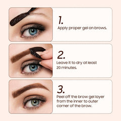 Fanterday before and after brows illustrating fuller natural-looking definition benefit