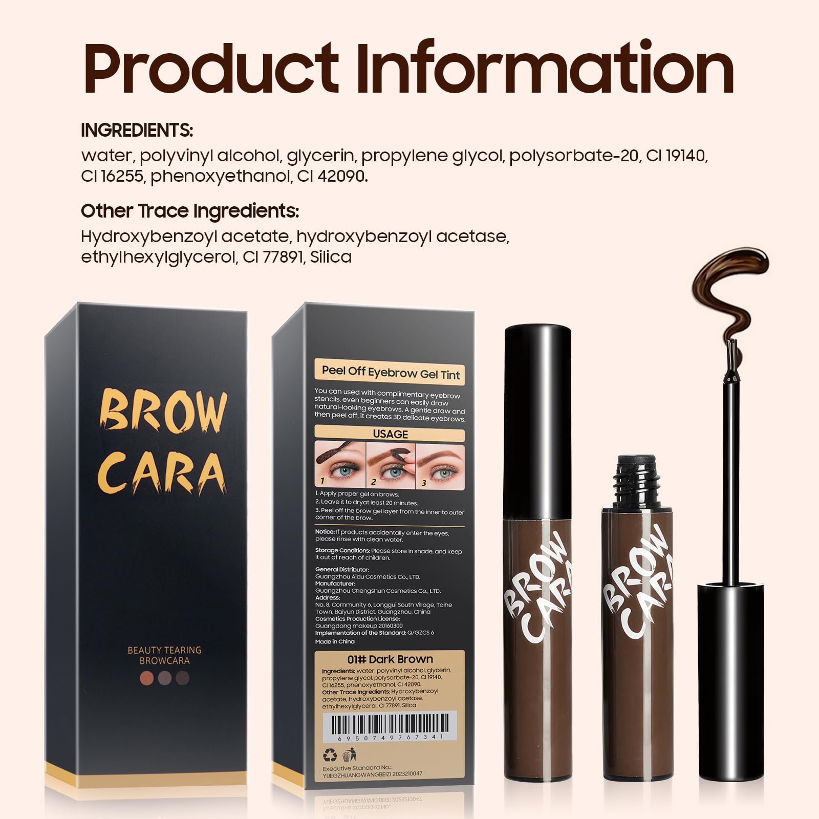 Fanterday lifestyle model outdoors with defined brows showing long-wear waterproof benefit