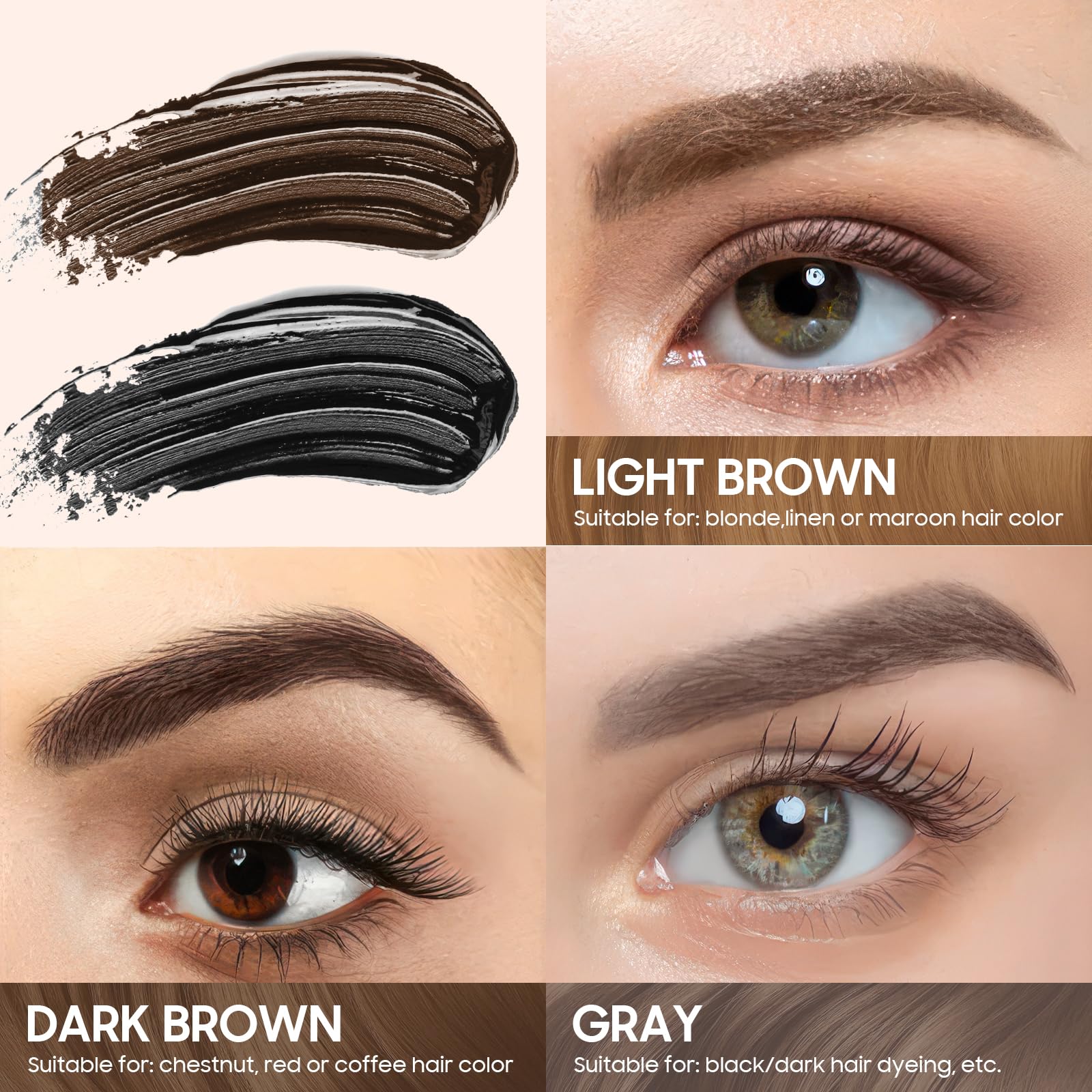 Fanterday stencil set arranged to show size options for symmetrical eyebrow shaping benefit