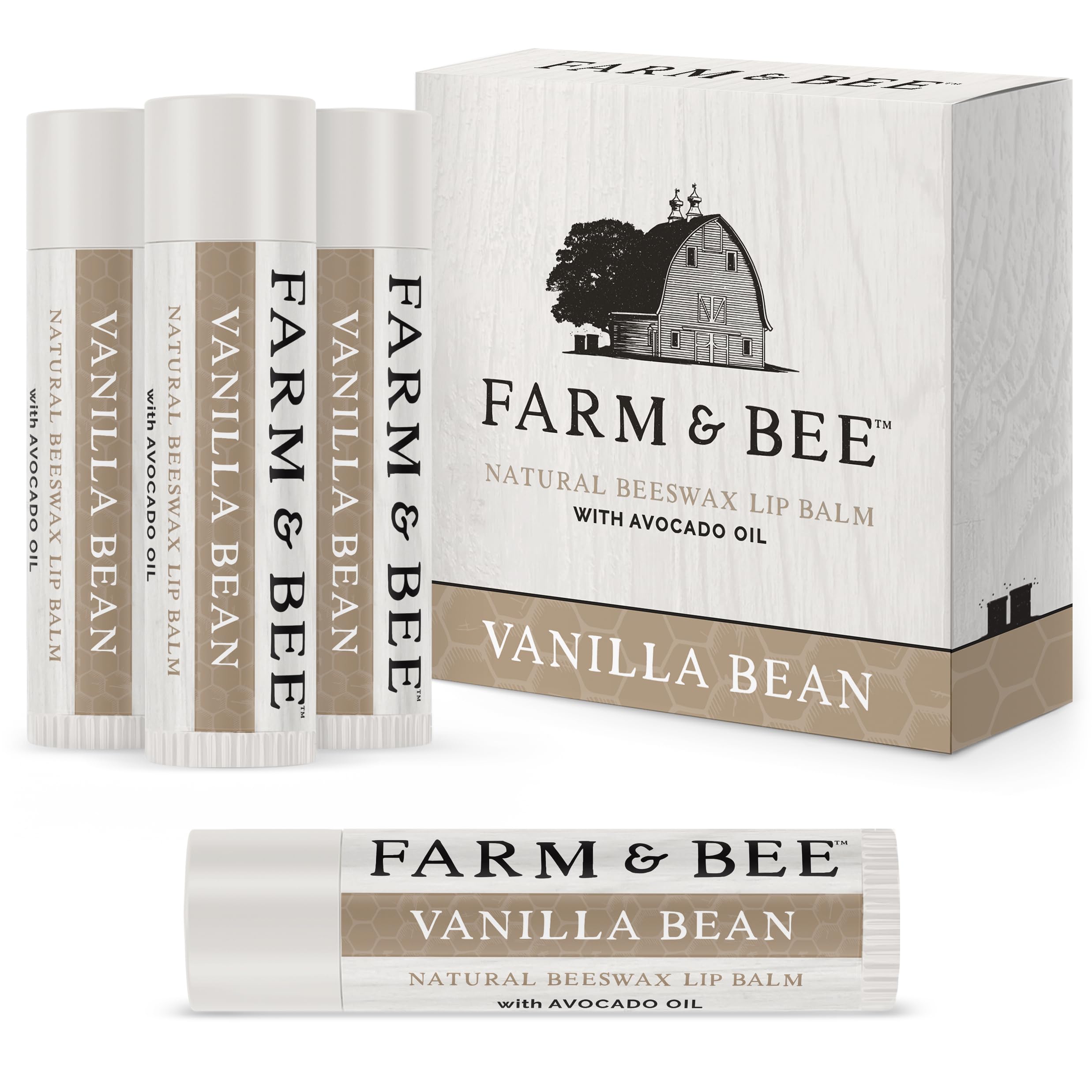 Farm & Bee front packaging showing vanilla bean flavor and eco benefits