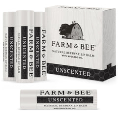 Farm & Bee front packaging showing unscented benefits and natural look
