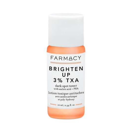 Farmacy 3% TXA Brightening Toner front bottle showing label and recyclable packaging for clarity