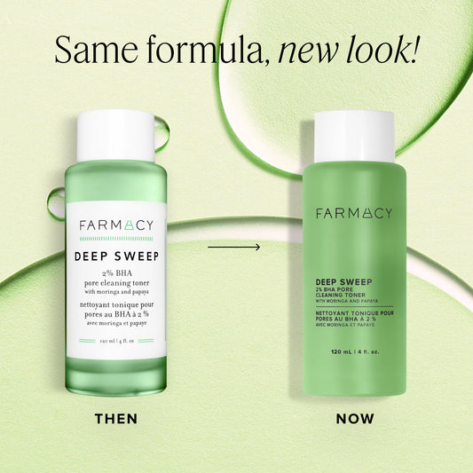 Farmacy Deep Sweep liquid texture demonstrating lightweight absorption