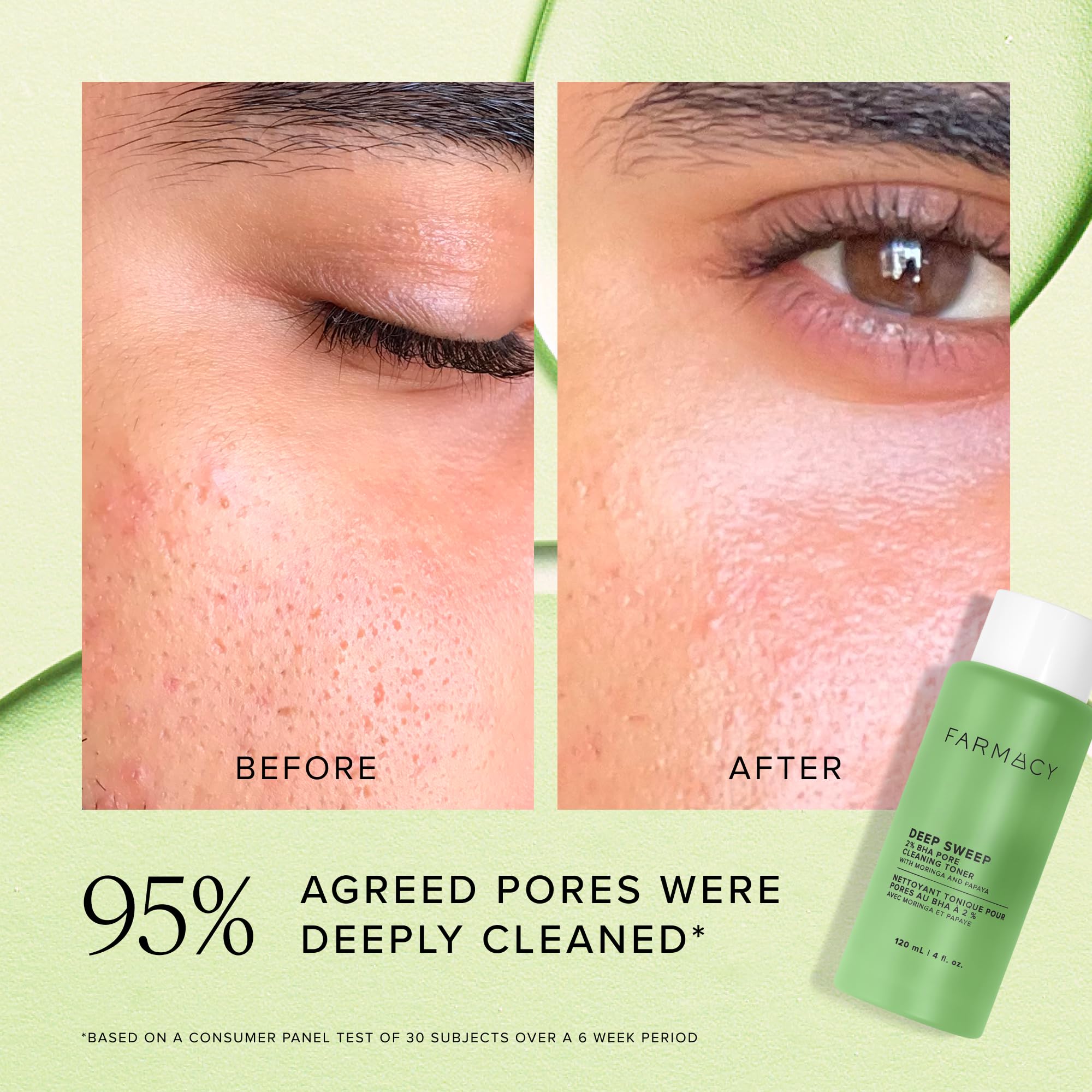 Farmacy toner staged with serum and moisturizer to show routine placement