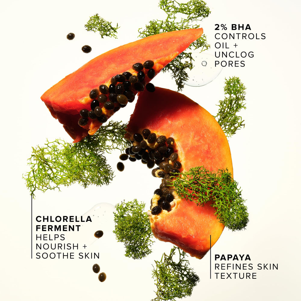 Farmacy product label with ingredient list showing plant-powered actives