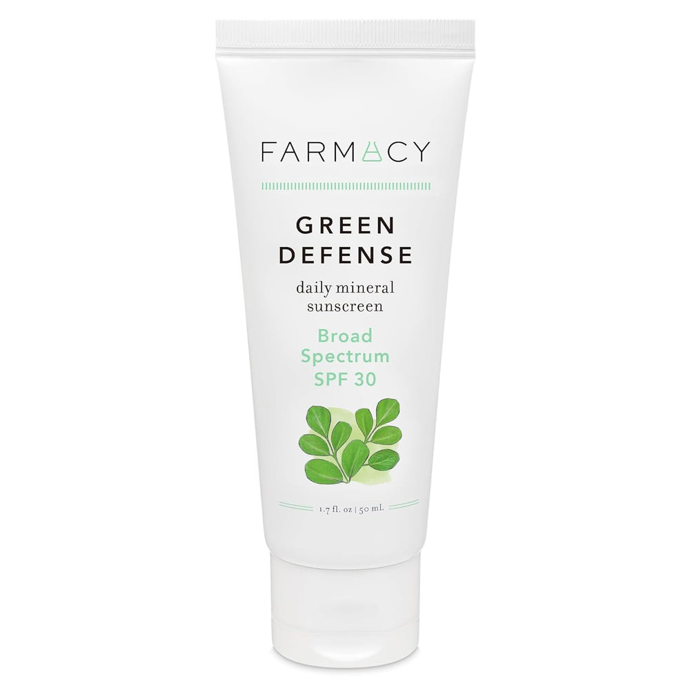 Farmacy front label view showing product identity and SPF benefit