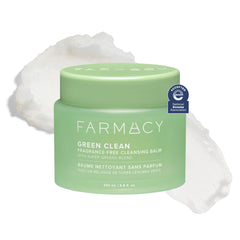 Farmacy Green Clean front jar showing label and clean design for easy identification