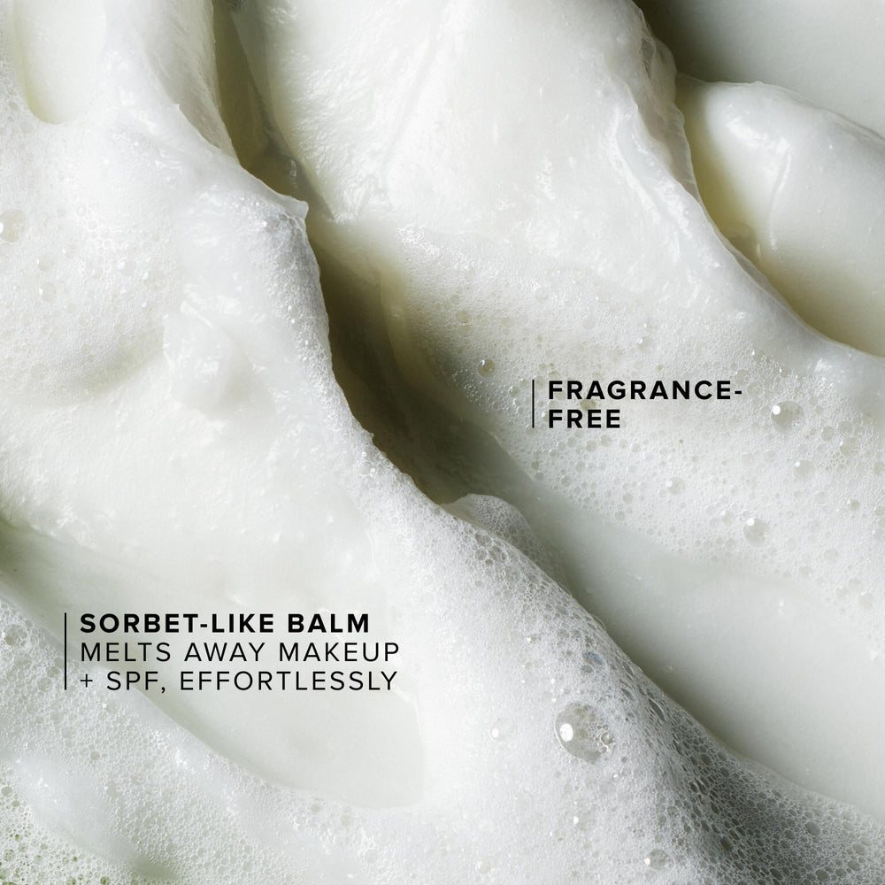 Farmacy Green Clean ingredient label showing plant-powered antioxidants for skin health