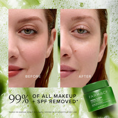 Farmacy ingredients with papaya and greens showcasing natural extracts and antioxidant benefit
