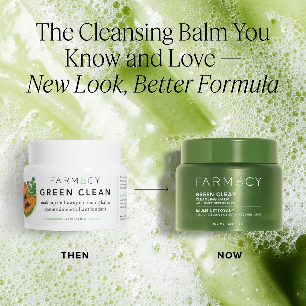 Farmacy Green Clean close-up texture of balm highlighting smooth, emollient formula