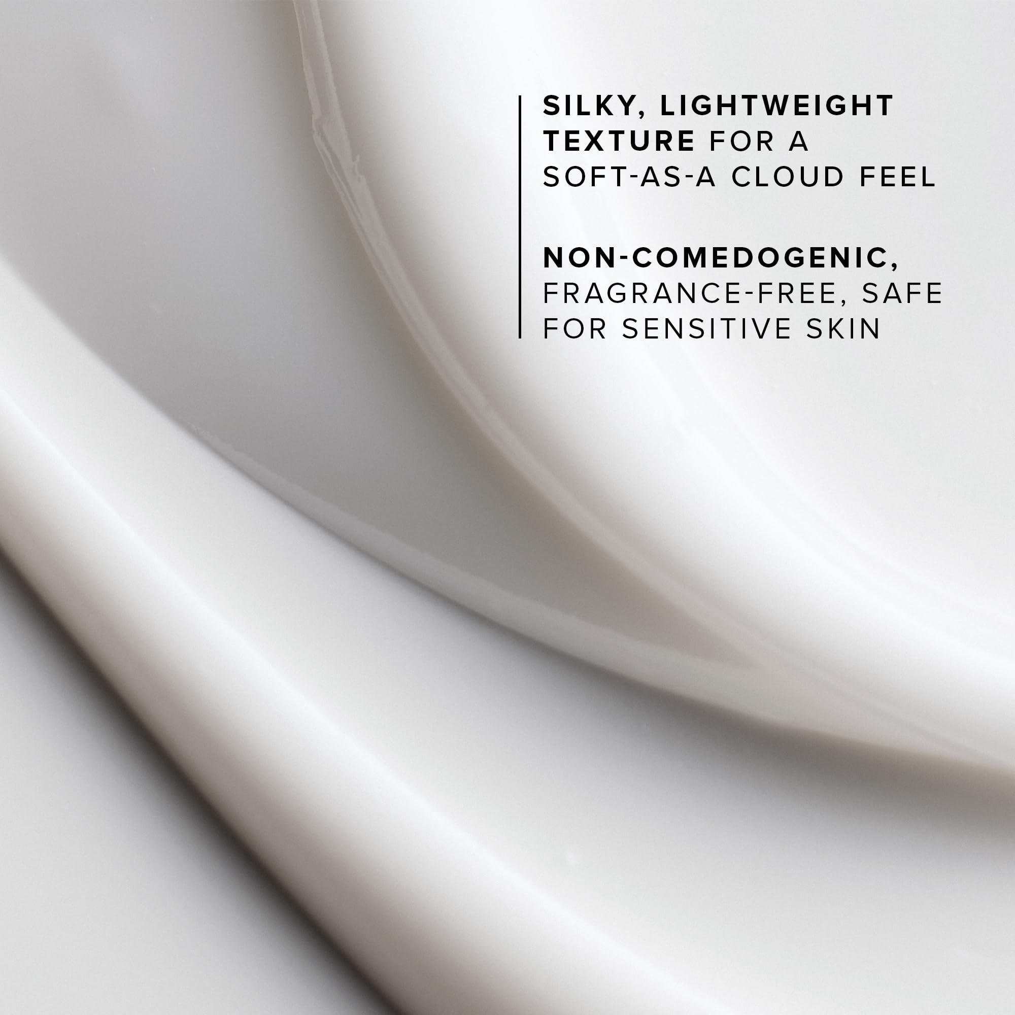 Farmacy Honey Cloud texture swipe on skin illustrating lightweight, fast-absorbing finish