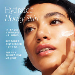 Farmacy Honey Halo open jar cream texture for rich moisturization
