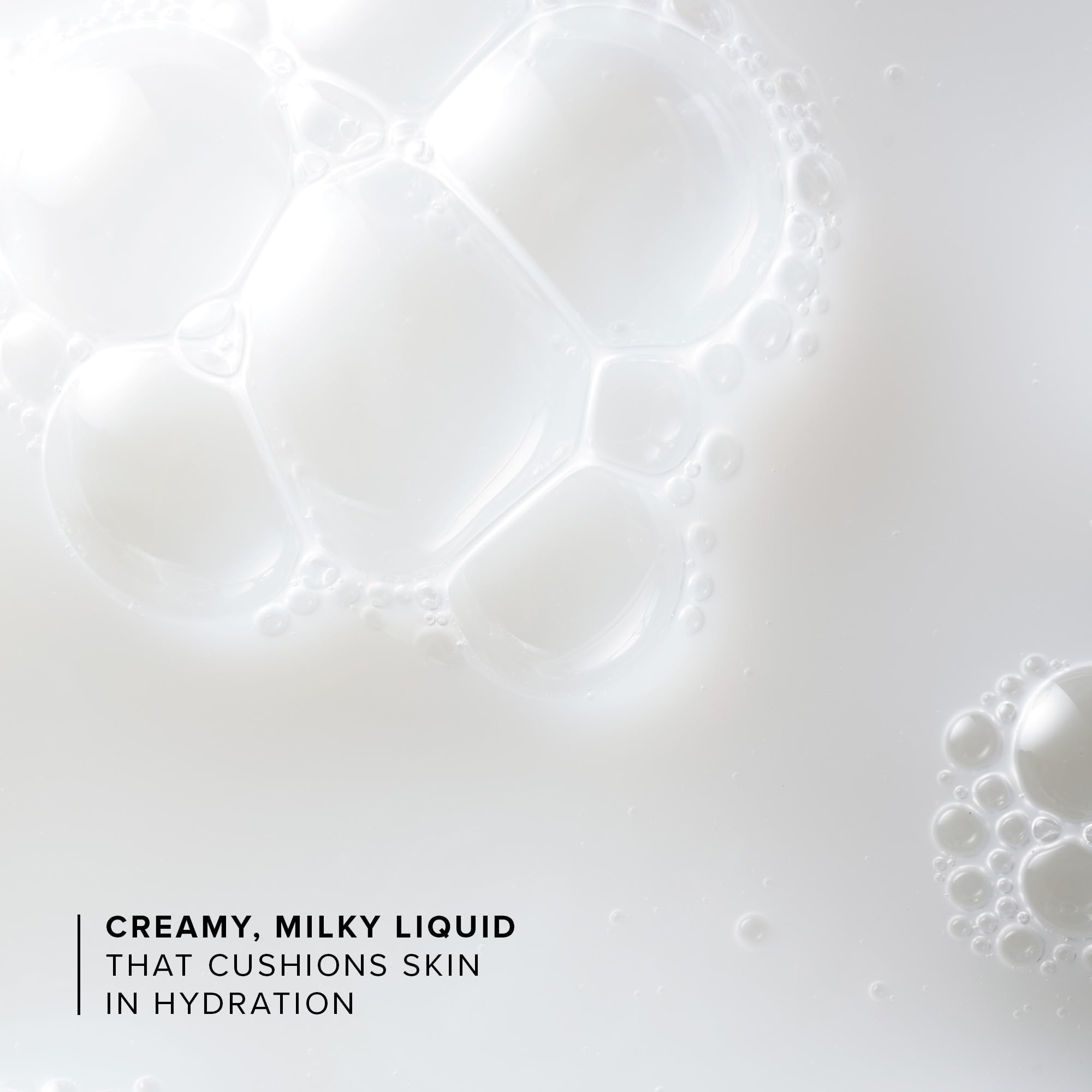 Farmacy milky texture close-up highlighting hydration and smooth finish