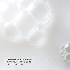 Farmacy milky texture close-up highlighting hydration and smooth finish
