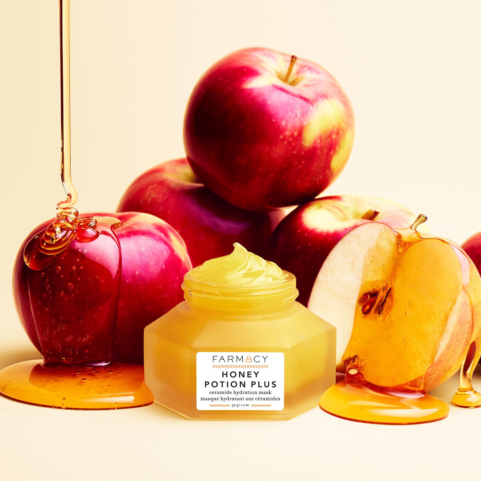 Farmacy creamy mask texture close-up highlighting rich, smooth hydration