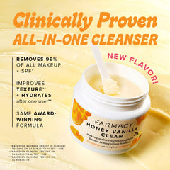 Farmacy open balm texture close-up showing smooth meltability and hydration