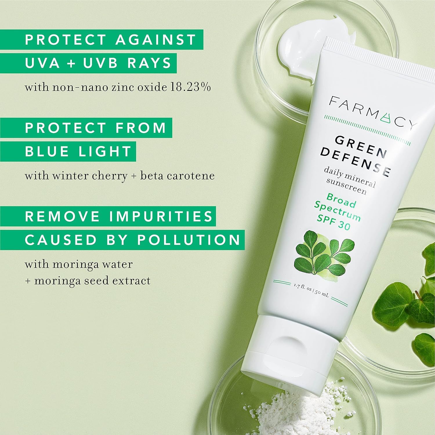 Farmacy close-up of creamy texture highlighting fast absorption