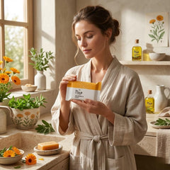 FARMASi rich lather in hand demonstrating gentle cleansing