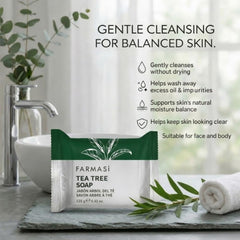 FARMASi soap in hand showing scale and easy grip for face and body