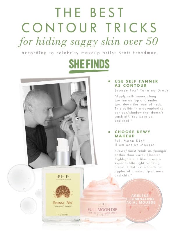 FarmHouse Fresh product being applied on cheek demonstrating glowing finish and smoothing benefit