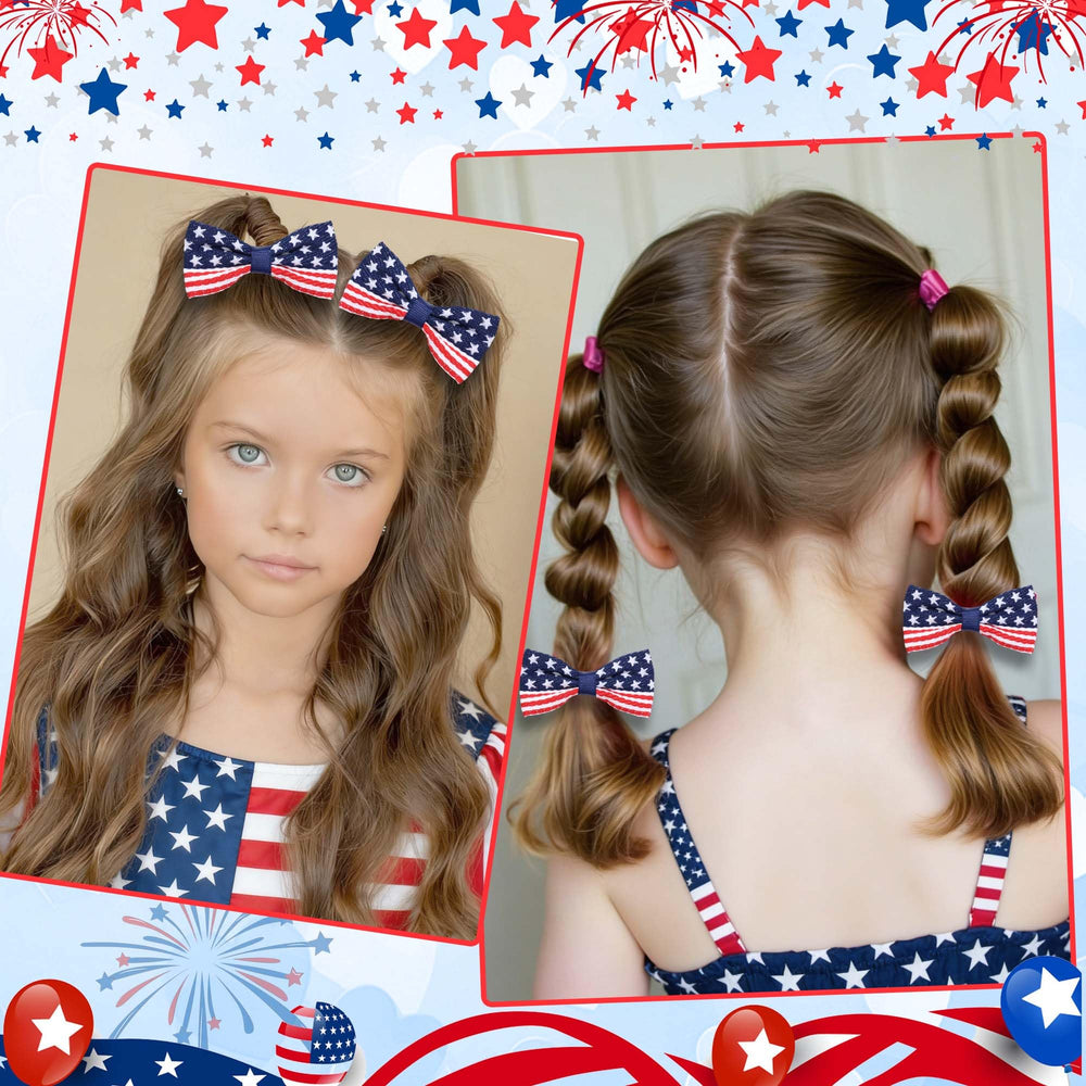 FARSYOD bow in adult hair illustrating scaled appearance and coordinated family styling