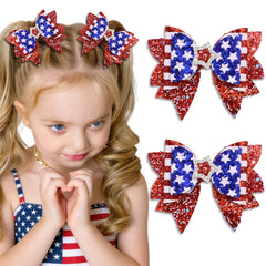 FARSYOD front view of patriotic bows showing bold flag-inspired design and instant festive flair