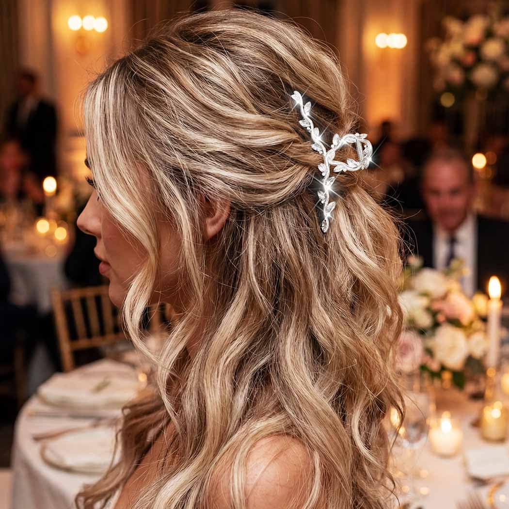Fashey side profile showing metal spring and teeth for durable hair grip