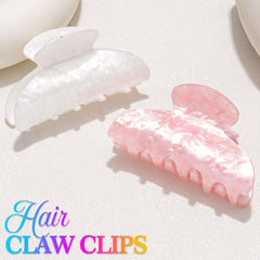 Fashey close-up of acrylic texture on clip revealing smooth finish for snag-free hold