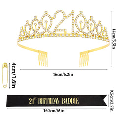 FASOTY gold glitter crown close-up highlights sparkle and polish