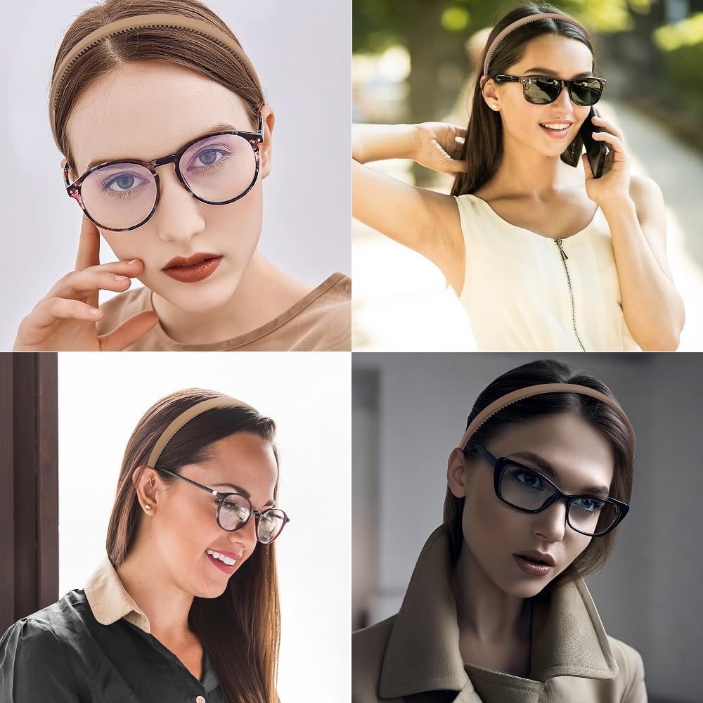 FASOTY side profile with sunglasses illustrating pressure-free temple fit benefit