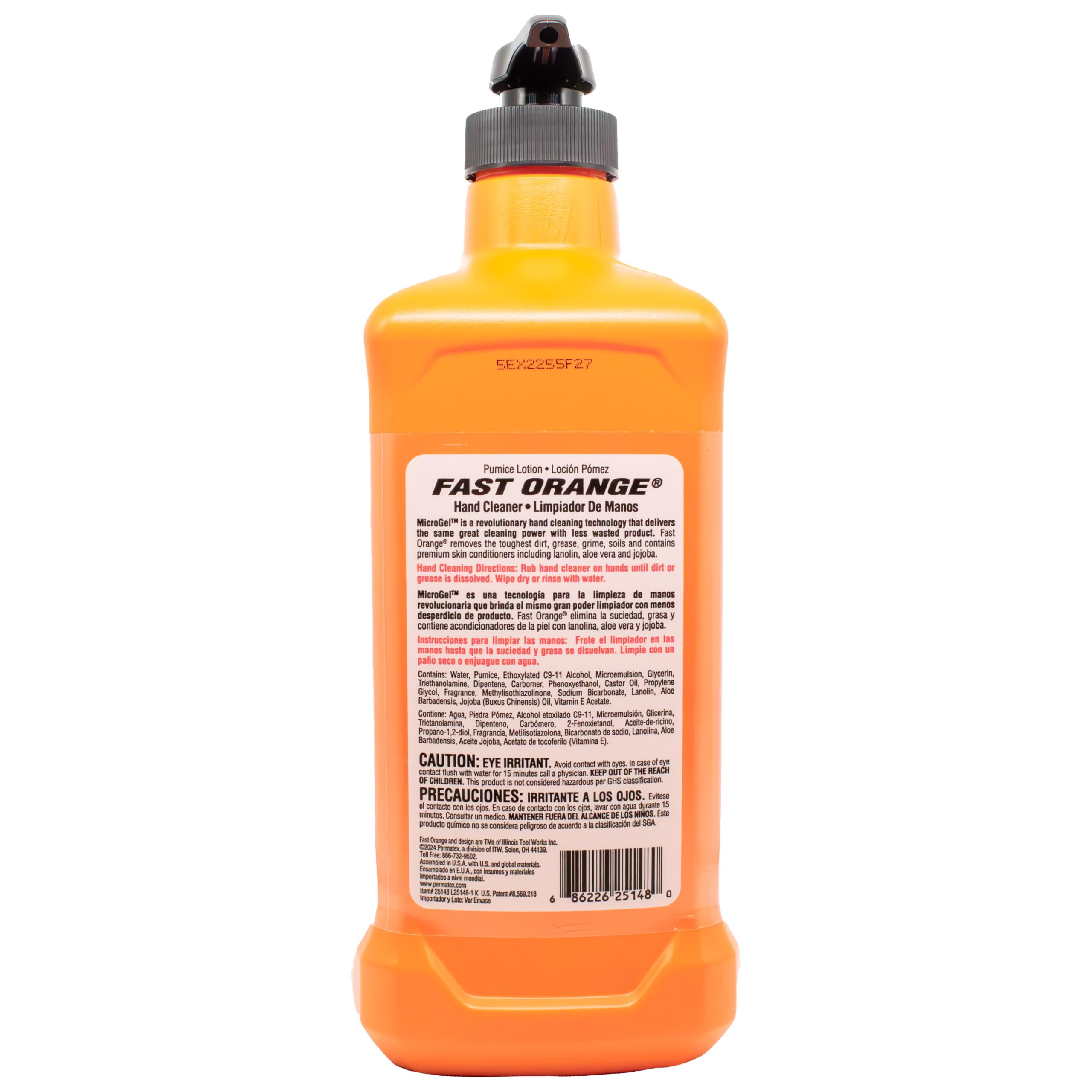 Fast Orange pumice texture closeup showing scrub particles that remove stubborn grease