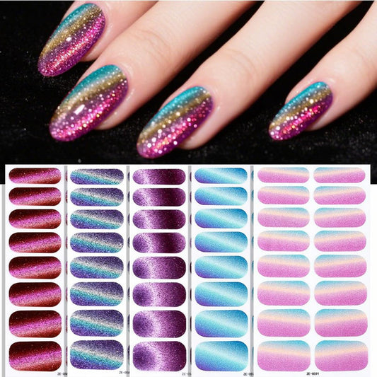 FBABFBUO close-up of glitter gradient texture revealing smooth shimmer finish
