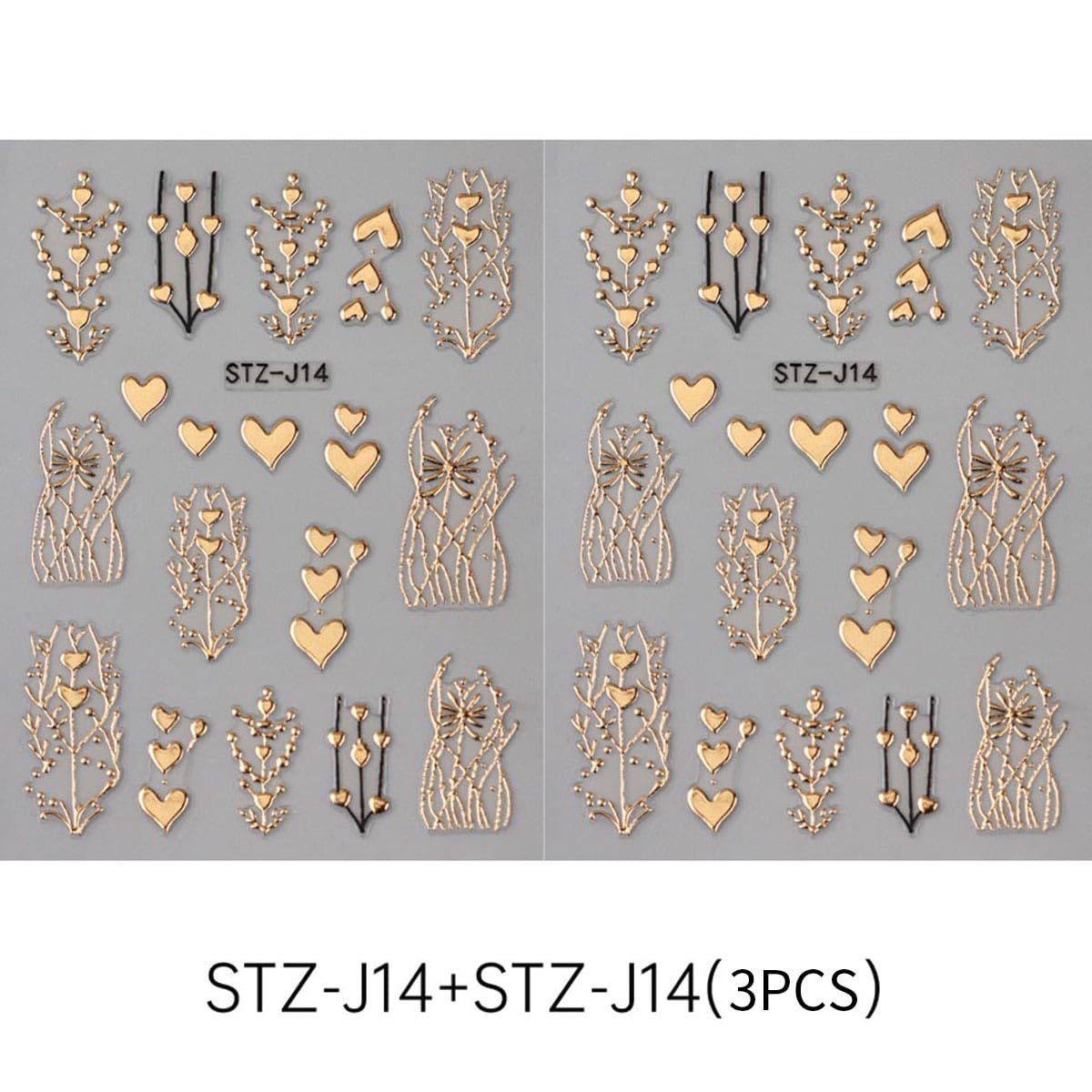 FBABFBUO golden bronzing heart detail highlighting metallic shine and refined carving