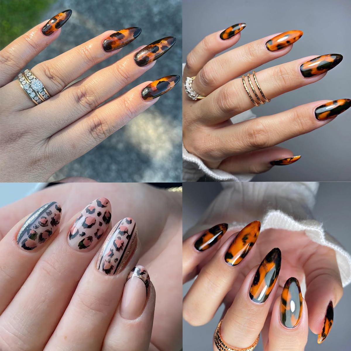 FBABFBUO finished manicure lifestyle photo showcasing bold metallic look