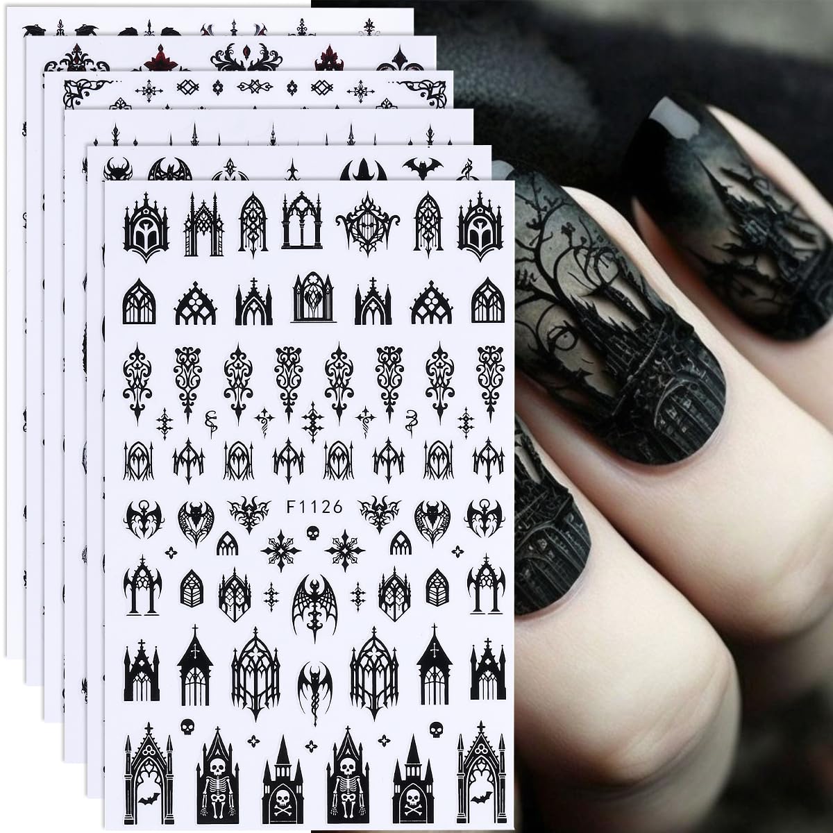 FBABFBUO front packaging showing six sheets and holiday variety for quick styling