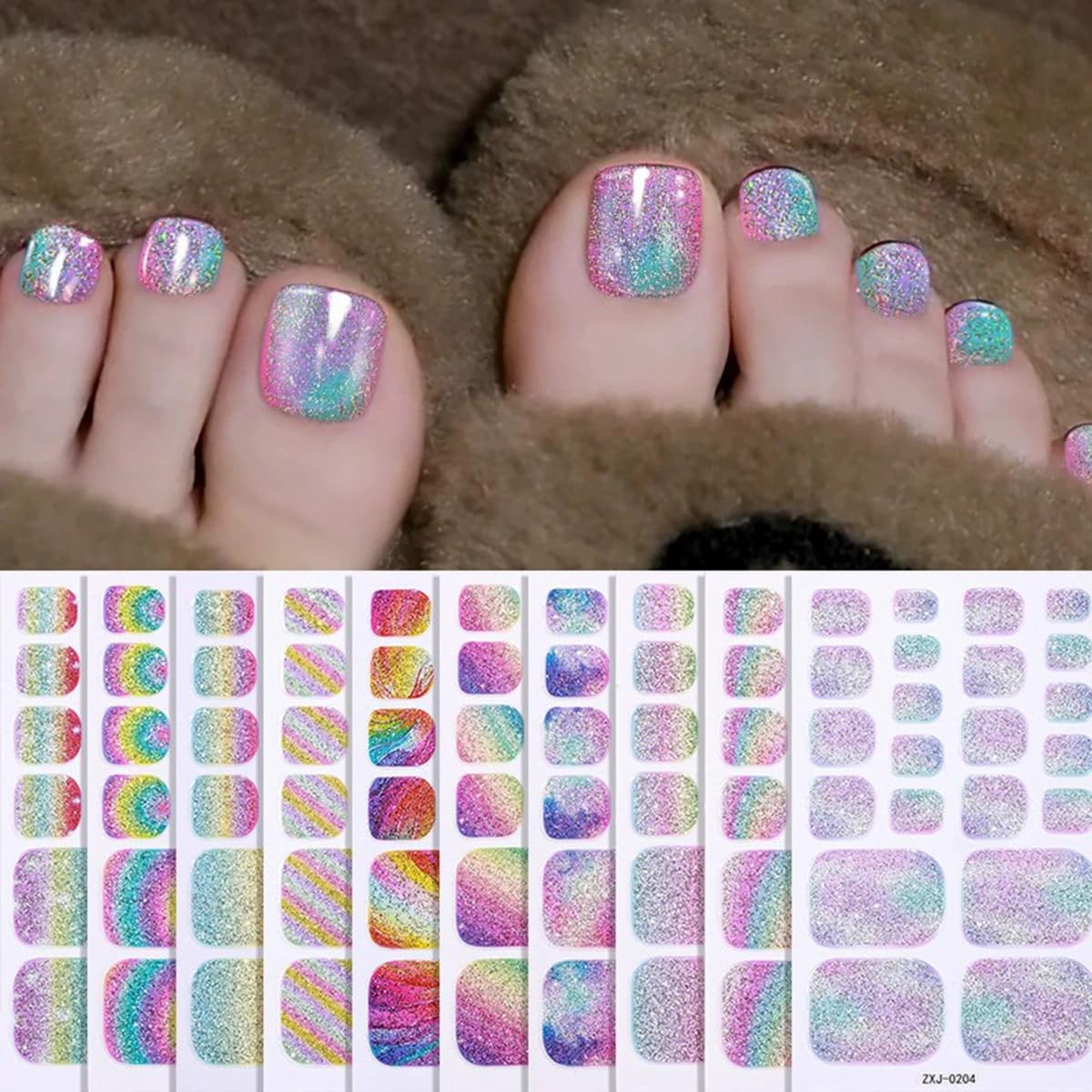 FBABFBUO full sheet layout with ten wrap designs, easy design selection