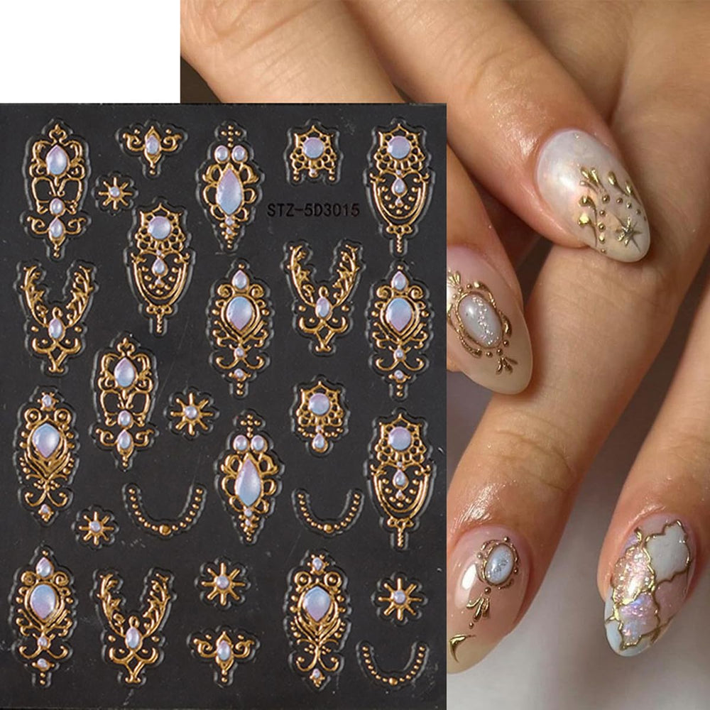 FBABFBUO metallic gold and silver accents on decals adding luxe shine