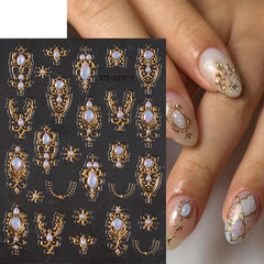 FBABFBUO metallic gold and silver accents on decals adding luxe shine