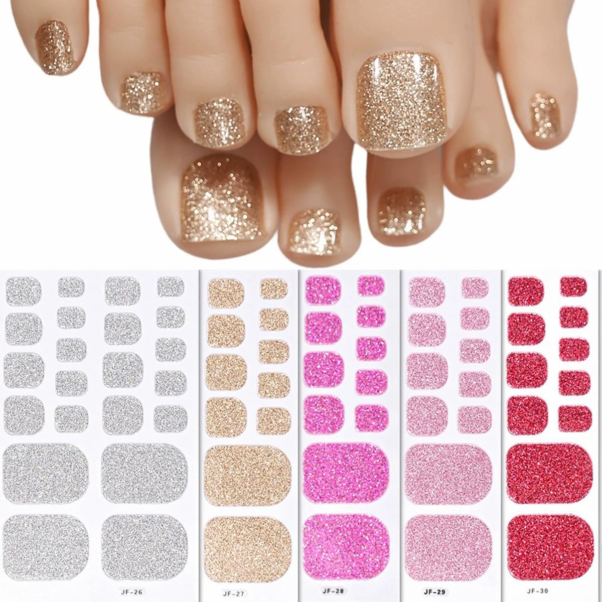 FBABFBUO purple glitter wrap texture showing sparkle and coverage