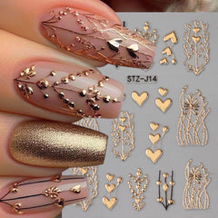 FBABFBUO three sticker sheets laid flat highlighting varied tropical and heart designs
