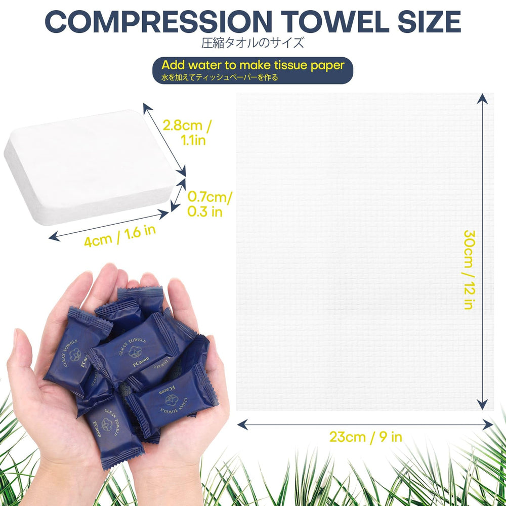 FCaeon expanded towel laid flat showing full 12 by 9.4 inch coverage