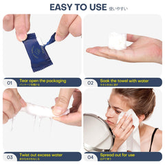 FCaeon individually wrapped pouch emphasizing hygiene and freshness