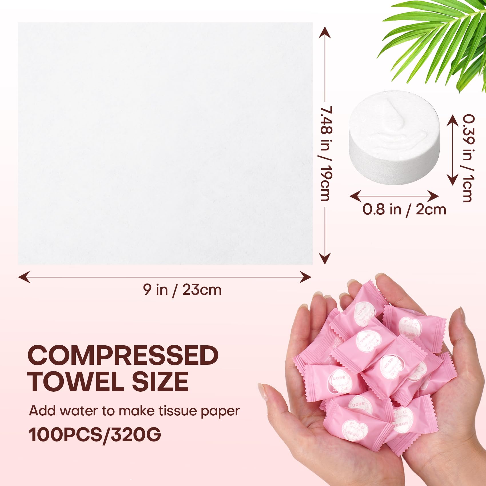 FCaeon individually wrapped tablets displayed to emphasize portability and cleanliness