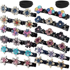 FCLEIH front view of 24-piece set showing double-layer clips and sparkle benefit