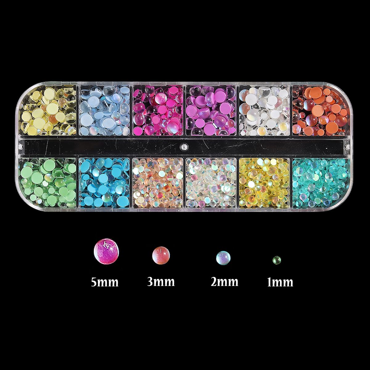 Fcozpjk close-up of bead surface texture highlighting aurora reflections for eye-catching shine
