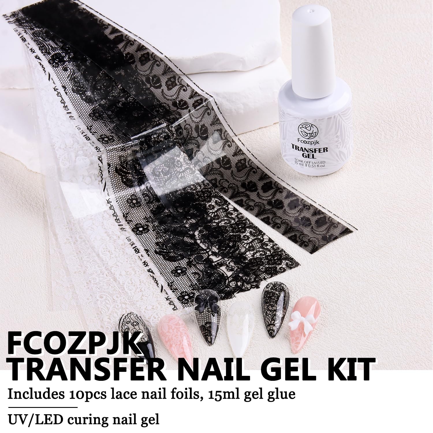Fcozpjk clear 15ml transfer gel bottle close-up for precise application