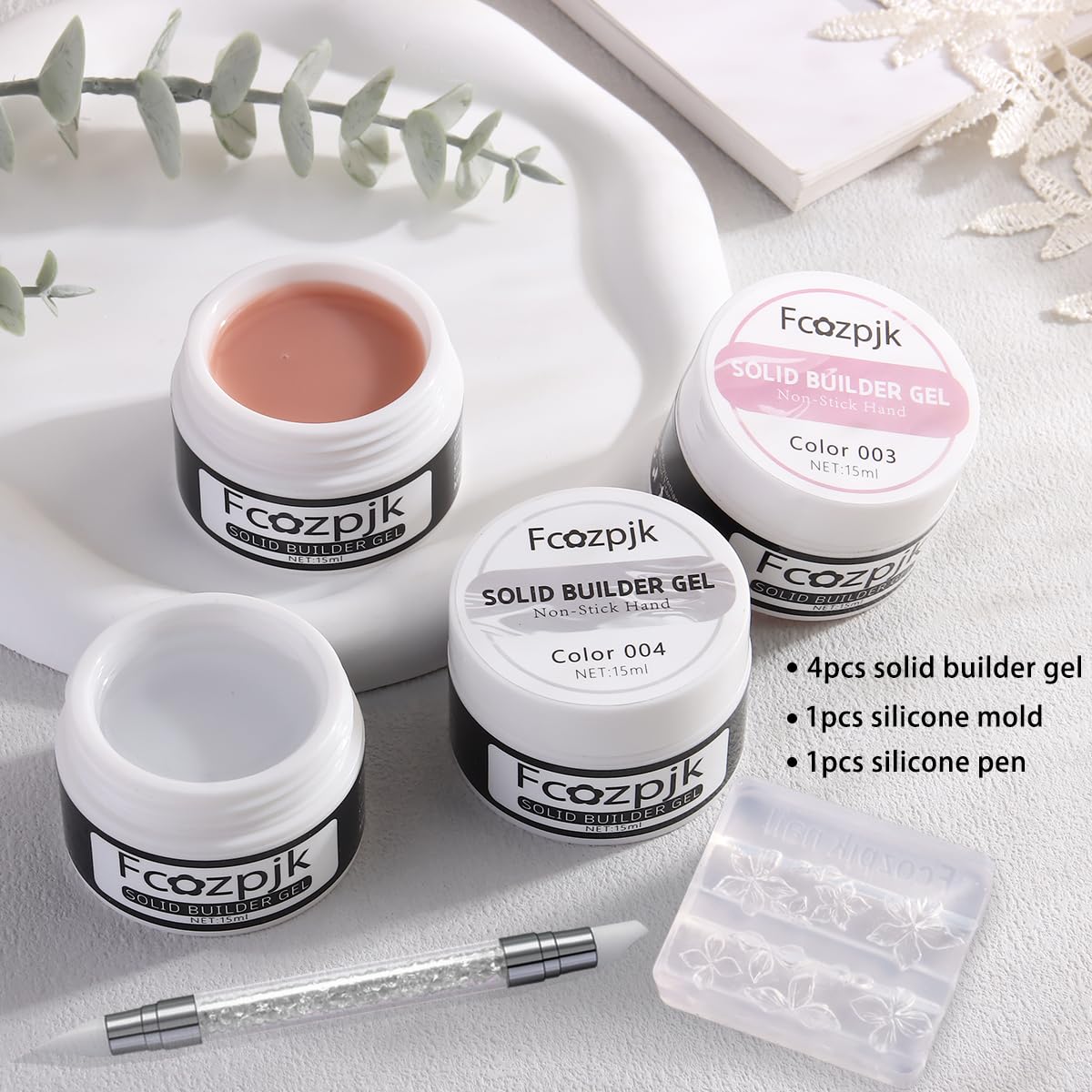 Fcozpjk gel texture close-up, thick consistency aids sculpting control