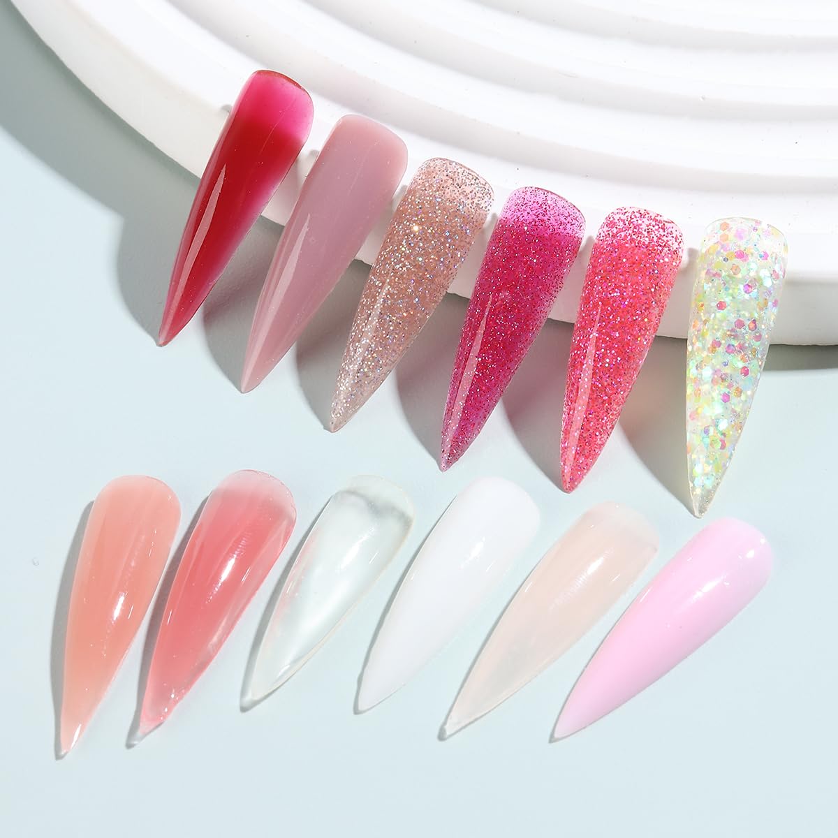 Fcozpjk close-up of clear poly gel texture for smooth sculpting benefit