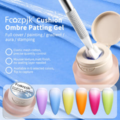 Fcozpjk cushion top close-up demonstrating elastic mesh for precise gel control