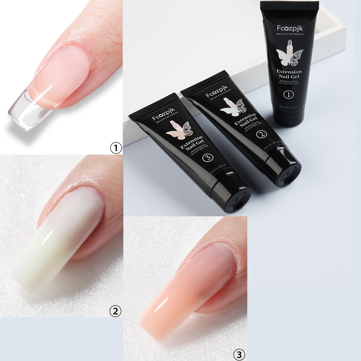 Fcozpjk spread of 60 dual nail forms for size and shape selection